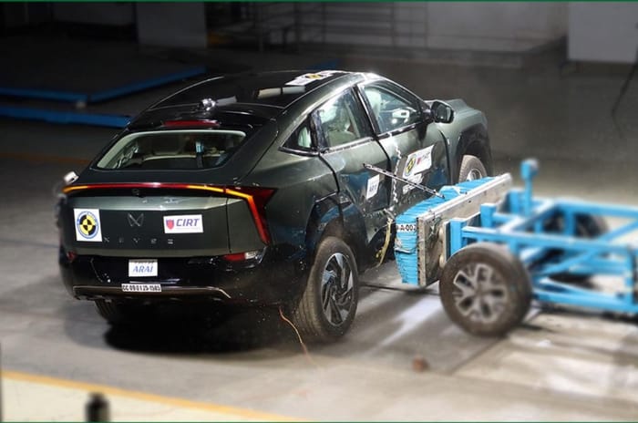 Mahindra XEV 9e BNCAP side impact Mahindra XEV 9e BNCAP side impact