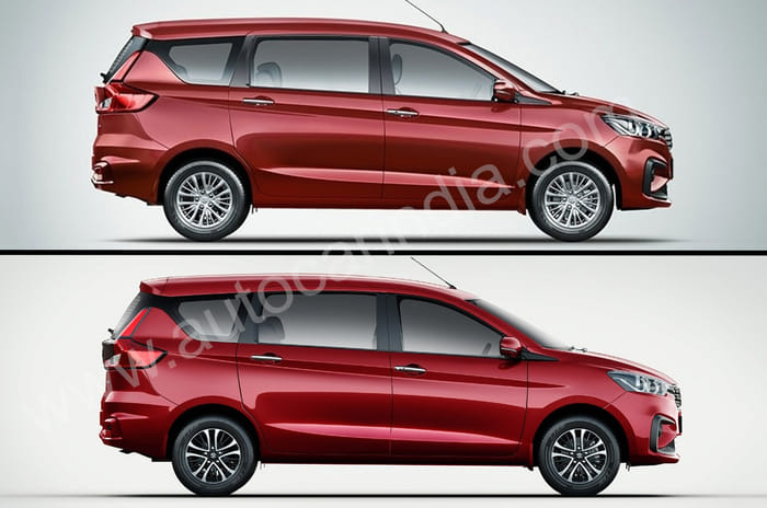 2022 Maruti Suzuki Ertiga: new vs old