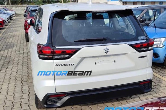 Maruti Invicto design revealed in spy shots