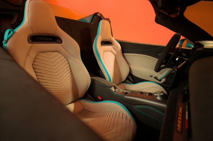 Maserati MCPura Cielo seats Maserati MCPura Cielo seats