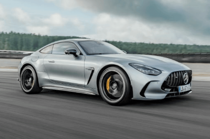 Mercedes AMG GT 63 on racing track