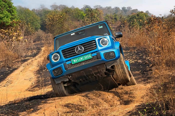 Mercedes G 580 with EQ Technology side profile