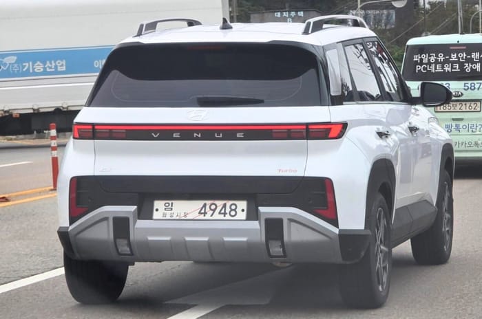 New Hyundai Venue spied undisguised ahead of launch