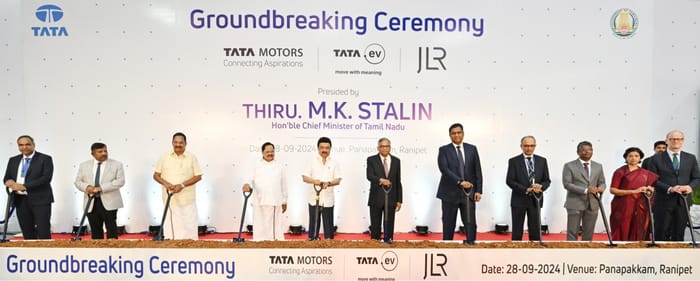 New Tata Motors Tamil Nadu plant ground breaking ceremony New Tata Motors Tamil Nadu plant ground breaking ceremony