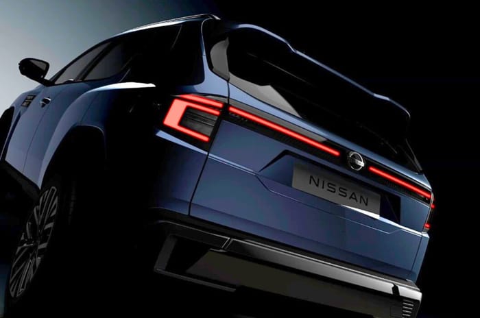 Nissan Tekton rear with tail lights and boot