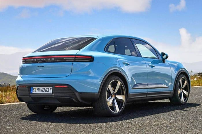 Porsche Macan EV rear Porsche Macan EV rear