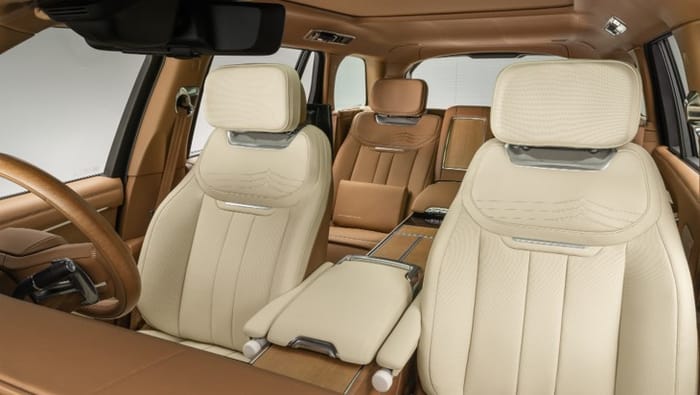 Range Rover SV Ranthambore Edition front seats