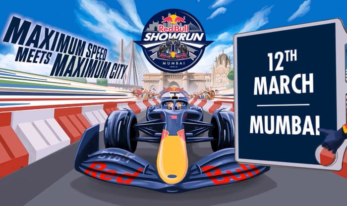 Red Bull F1 Mumbai showrun on March 12, 2023