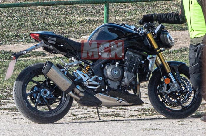 Updated Triumph Speed Triple 1200 RS spotted testing