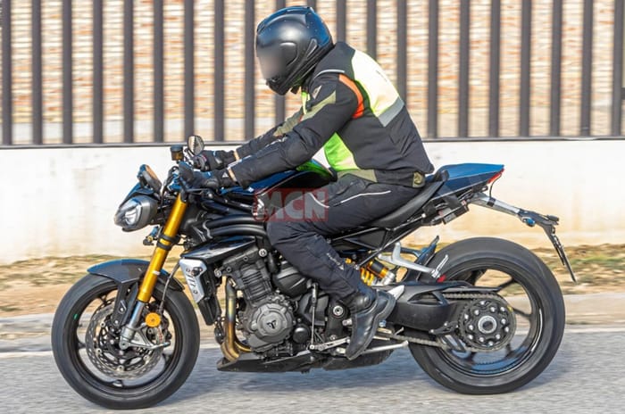 Updated Triumph Speed Triple 1200 RS spotted testing