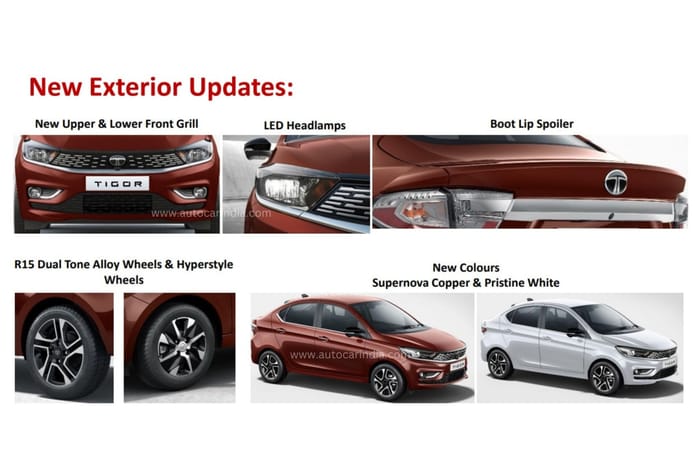 2025 Tata Tigor gets 360-degree camera, bigger infotainment screen