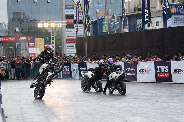 TVS enters Asia Book of Records for longest stunt show