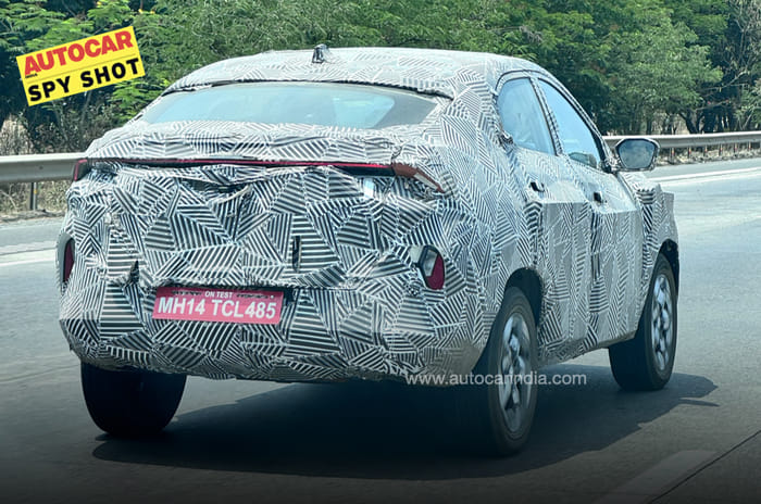 Tata Curvv rear spied