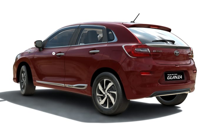 Toyota Glanza Prestige edition rear
