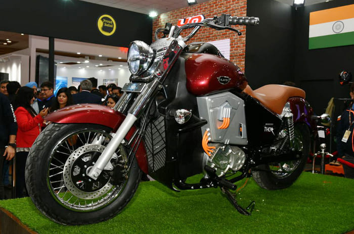 Electric two-wheelers showcased at Auto Expo