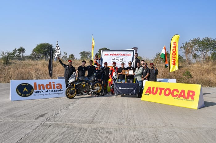 258kph: Autocar India sets new Indian top speed record with Ultraviolette F99