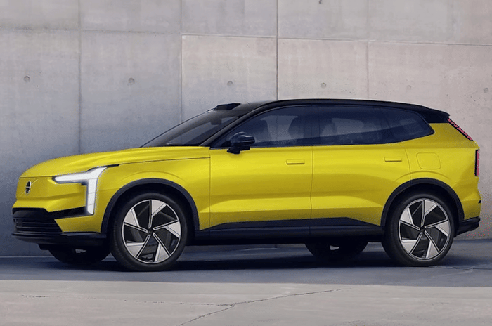 Volvo EX60 seen for the first time before 2026 debut