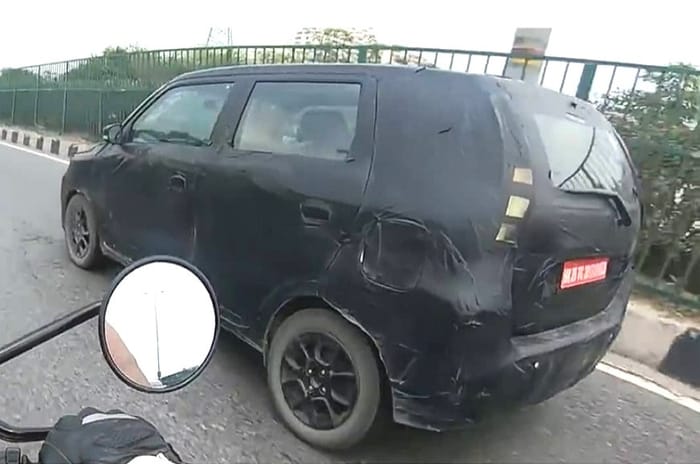 Seven-seat Wagon R MPV spied testing