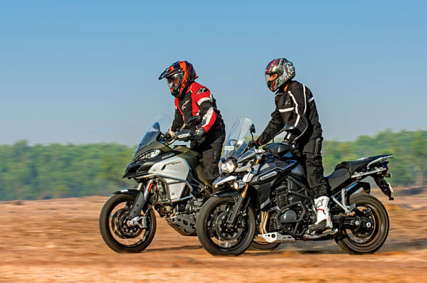 2017 Ducati Multistrada Enduro v Triumph Tiger Explorer XC comparison