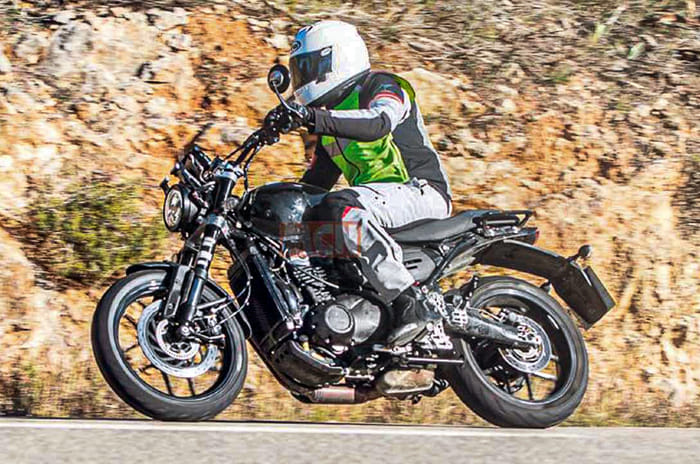 Bajaj-Triumph bikes spotted testing
