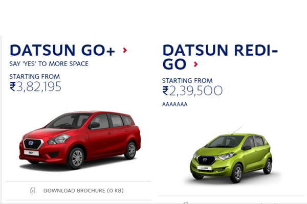 Datsun Redigo prices to start at Rs 2.39 lakh