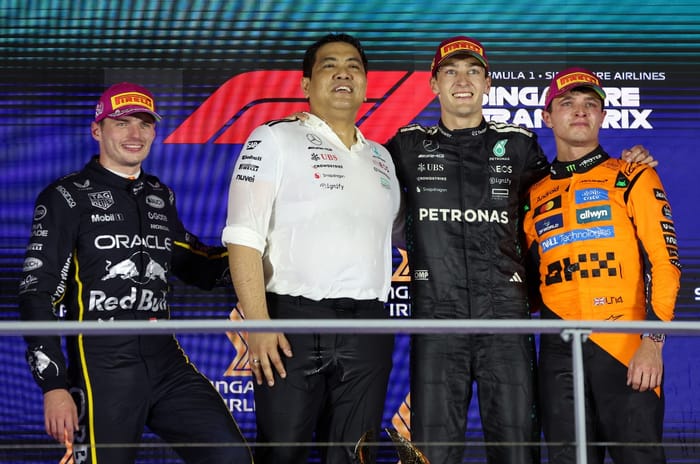 F1 Singapore GP podium