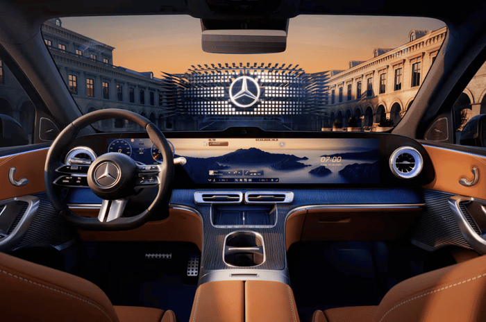 Electric Mercedes GLC interior