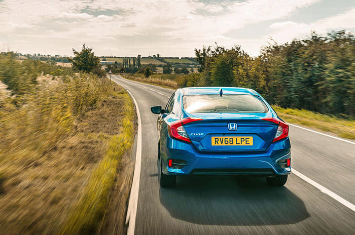 Honda Civic rear action Honda Civic rear action