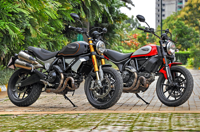 Ducati Scrambler 1100 with the Scrambler 800