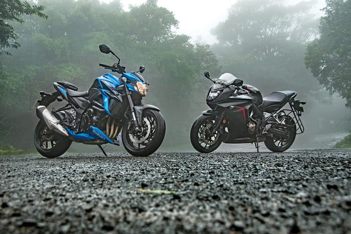 Suzuki GSX-S750 vs Honda CBR650F Suzuki GSX-S750 vs Honda CBR650F