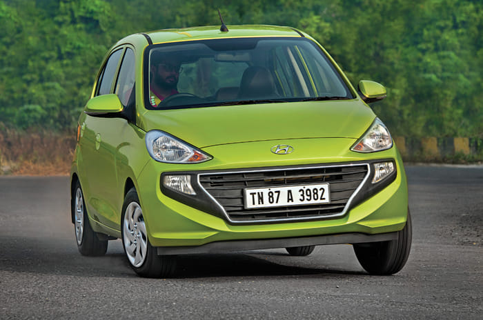 Hyundai Santro cornering action Hyundai Santro cornering action