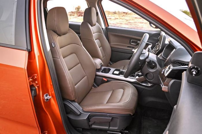Tata Harrier front seat Tata Harrier front seat