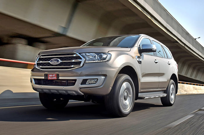 2019 Ford Endeavour facelift front action 2019 Ford Endeavour facelift front action