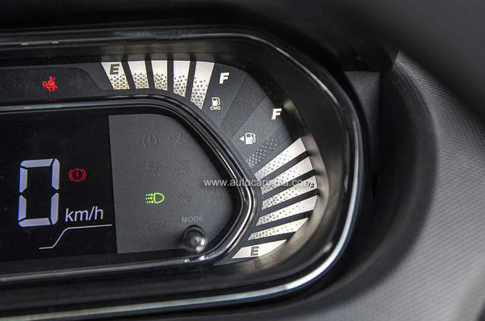 Tata Tiago CNG fuel gauge