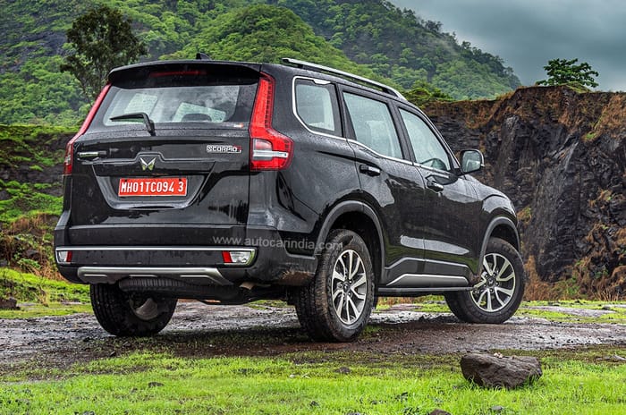 New 2022 Mahindra Scorpio N rear quarter