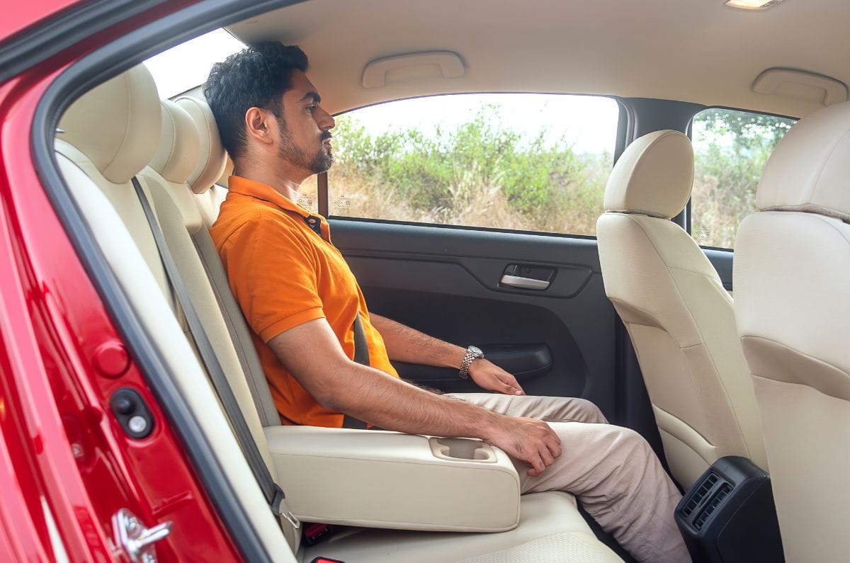 Honda Amaze rear seats