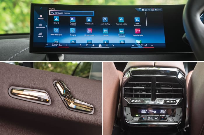 Mercedes EQE SUV vs BMW iX50 comparison