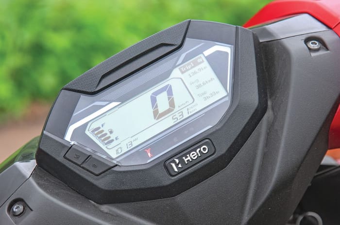 Hero Xoom 125 LCD instrument cluster