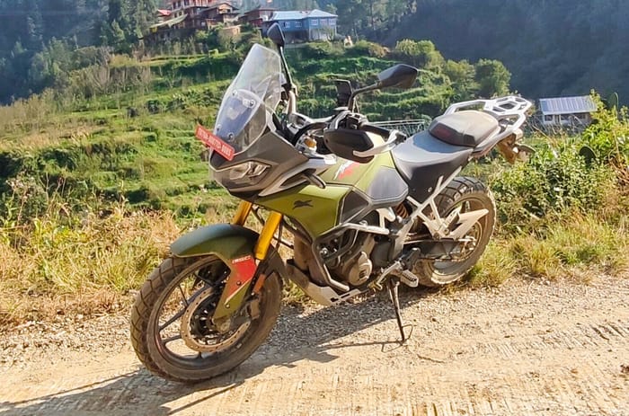 TVS Apache RTX 300 front left static shot off road TVS Apache RTX 300 front left static shot off road