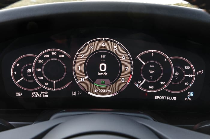 2025 Porsche 91 Turbo S instrument cluster