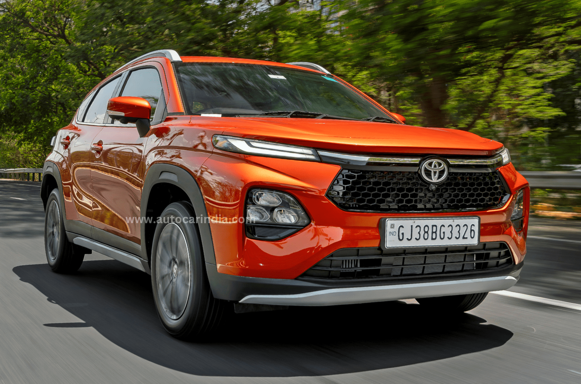 Toyota Taisor front quarter tracking