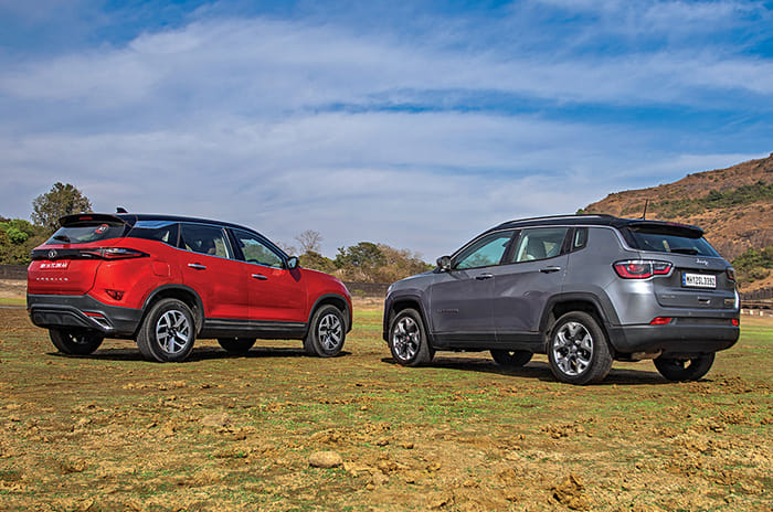 Tata Harrier vs Jeep Compass automatic comparison