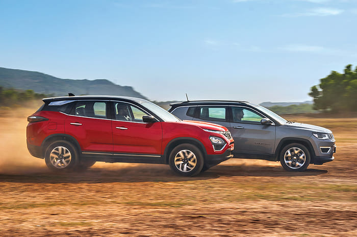 Tata Harrier vs Jeep Compass automatic comparison