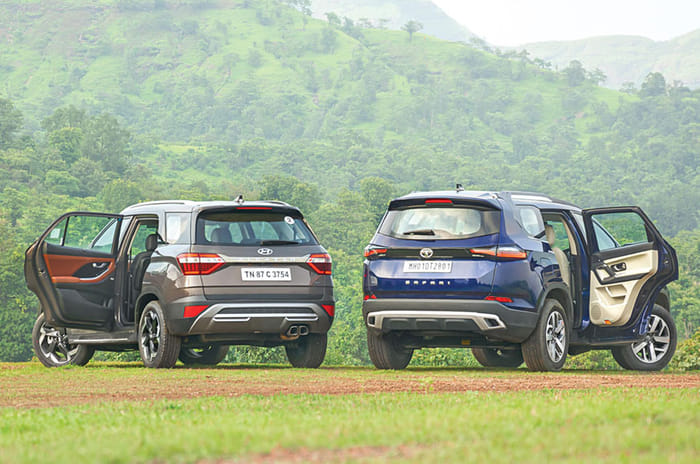 Hyundai Alcazar Vs Tata Safari comparison