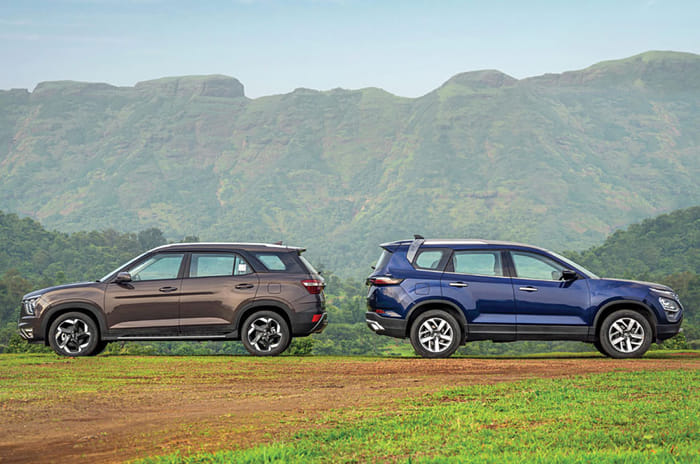 Hyundai Alcazar Vs Tata Safari comparison