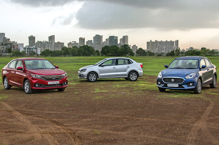 Amaze vs Dzire vs Ameo