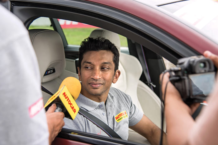 2018 BMW M5 Narain Karthikeyan