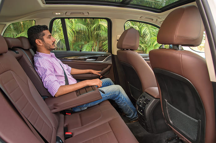 BMW X3 rear seat