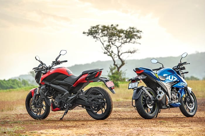 Bajaj Dominar 250 vs Suzuki Gixxer 250 comparison