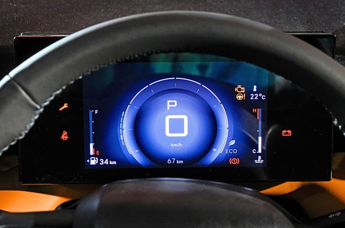 Citroen Basalt X Ydigital instrument cluster